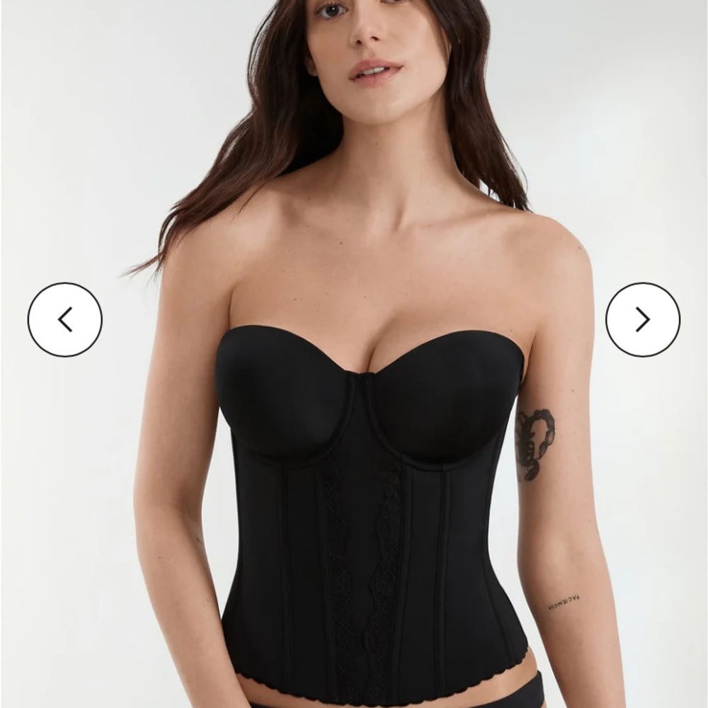 Bare necessities strapless corset bustier